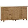 Aparador Buffet para Sala de Jantar 4 Portas 4 Gavetas Rústico Lazuli F06 Freijó - Lyam Decor - 1