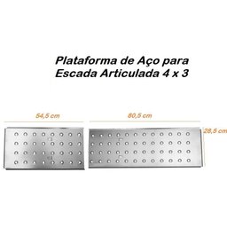 Plataforma de Aço para Escada Articulada 4x3 - 3