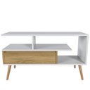 Ver imagem 6 de Rack Aparador Estante para Tv 55 Polegadas com Porta Nicho Prateleira Pés Palito Retro