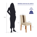 Ver imagem 4 de 2 Cadeiras Linea - Freijó/Marfin