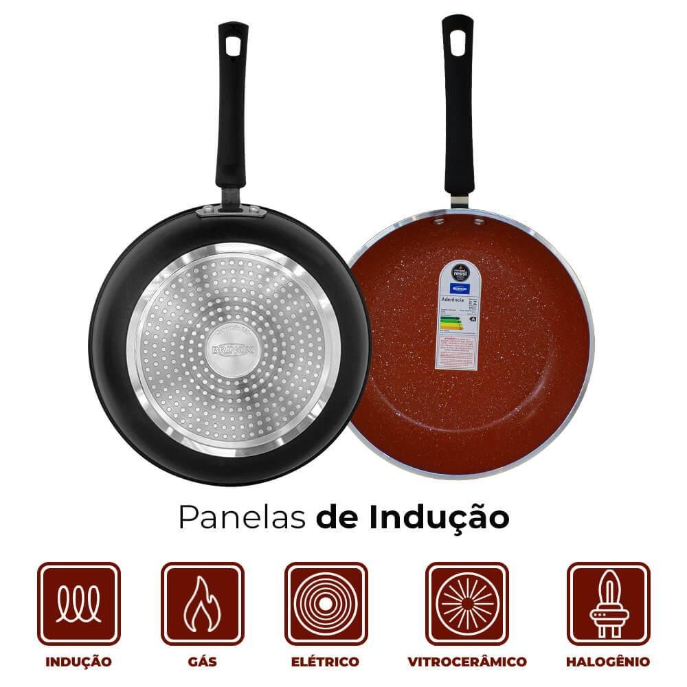 Conjunto de Panelas de Indução com Panela de Pressão Ceramic Life e Chaleira Select 10 Peças - - 7