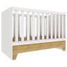 Berço Americano Mini Cama com Guarda Roupa Infantil Malu Branco Acetinado Bétula com Colchão Ortobom - 2