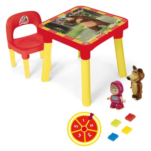 Mesa com Cadeira Infantil Masha e O Urso 0015 Monte Líbano - 1
