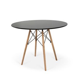 Conjunto Mesa Eames Preta 90cm e 4 Cadeiras Eames Pp Preta - 3