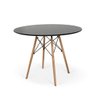Conjunto Mesa Eames Preta 90cm e 4 Cadeiras Eames Pp Preta - 3