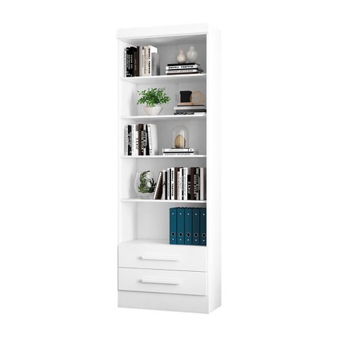 Livreiro Multiuso com 2 Gavetas Mdp Qmovi