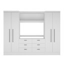 Ver imagem 2 de Guarda-roupa Modulado Viena 4 Portas 6 Gavetas 3 Peças Espresso Móveis