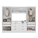 Ver imagem 5 de Guarda-roupa Modulado Viena 4 Portas 6 Gavetas 3 Peças Espresso Móveis