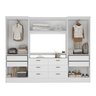 Guarda-roupa Modulado Viena 4 Portas 6 Gavetas 3 Peças Espresso Móveis - 5
