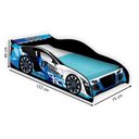 Ver imagem 4 de Cama Carro Infantil + Colchão Drifit Azul 100% MDF J&A Móveis