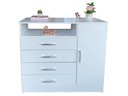 Ver imagem 1 de Cômoda Sapateira 1 Porta 4 Gavetas Espaço Decorativo Magia