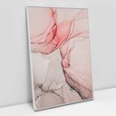 Ver imagem 1 de Quadro Decorativo em Canvas Abstrato Aquarela Rose TaColado Moldura Flutuante 4,5cm Branca 120 x 80c