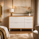 Ver imagem 4 de Balcao 1 Porta 4 Gavetas 120cm Eloise Freijo Off White MGM