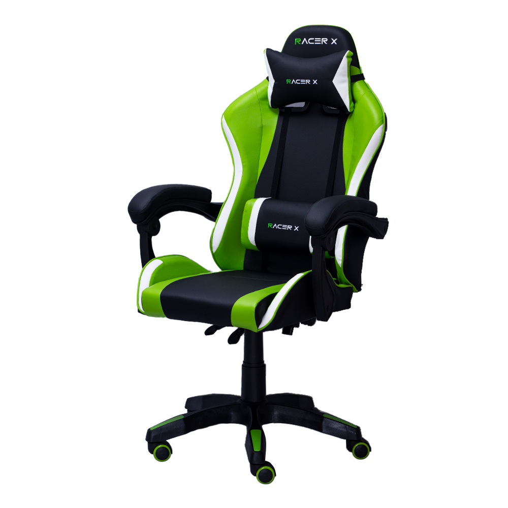 Cadeira Gamer Racer X Comfort de Escritório Ergonômica Giratória Verde - 2