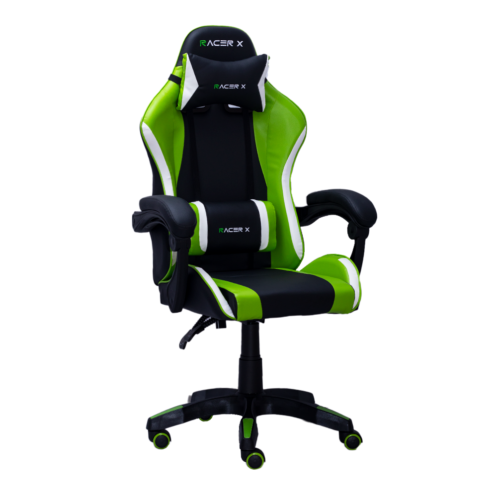 Cadeira Gamer Racer X Comfort de Escritório Ergonômica Giratória Verde - 8