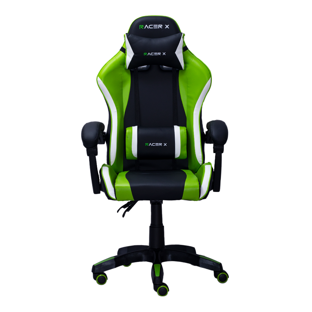 Cadeira Gamer Racer X Comfort de Escritório Ergonômica Giratória Verde - 1