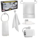 Ver imagem 2 de Kit Acessórios Para Banheiro 5 Peças Japi Samba Quadrado Cromado JKSQC