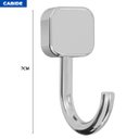 Ver imagem 4 de Kit Acessórios Para Banheiro 5 Peças Japi Samba Quadrado Cromado JKSQC