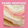 Papel de Parede Painel 3D Mármore Branco Rosa Dourado 2M Revestimento Auto Colante Marmorizado - 3