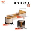 Ver imagem 2 de Painel Suspenso Lets Cinamomo Off White com Mesa de Centro Liz Off White Cinamomo - HB Móveis