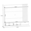Ver imagem 5 de Painel Suspenso Lets Cinamomo Off White com Mesa de Centro Liz Off White Cinamomo - HB Móveis