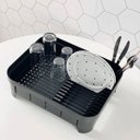 Ver imagem 4 de Conjunto Escorredor de Louças Pratos e Lixeira 2,5l OU para Pia ou Bancada Preto