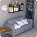 Ver imagem 2 de Prateleira Estilo industrial Para Sala Parede GND PM 60cm