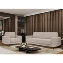 Ver imagem 4 de Sofá Chili 3 Lugares 220cm Off White em Linho para Sala Sallar Home