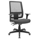 Ver imagem 1 de Cadeira Presidente Brizza Tela Ergonômica Para Escritório Regulagem Altura Back System NR17 Cinza
