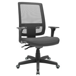 Cadeira Presidente Brizza Tela Ergonômica Para Escritório Regulagem Altura Back System NR17 Cinza - 1