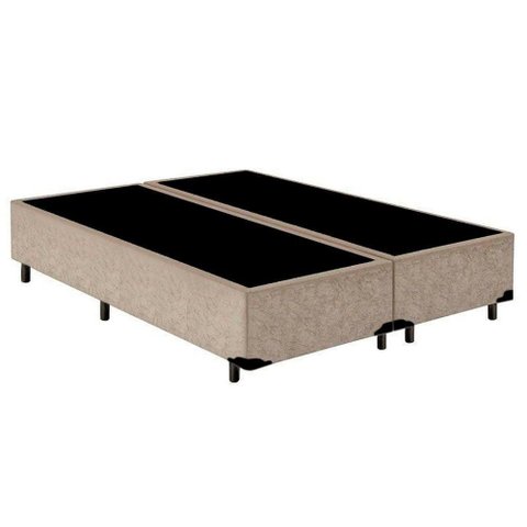 Cama Box Queen Bipartido Suede Mega Cama 158x198x42cm