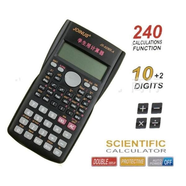 Calculadora Científica Joinus Js 82 Ms 240 Funções + Tampa - 2