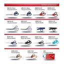 Ver imagem 3 de Tesoura Multiuso Mundial 662n-7.1/2 Ponto Vermelho Costura