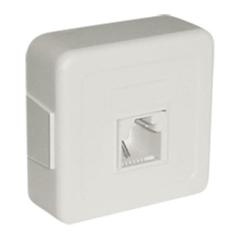 Plug Telefone Pino Macho C- Jack Americano Jp-12 Marfim