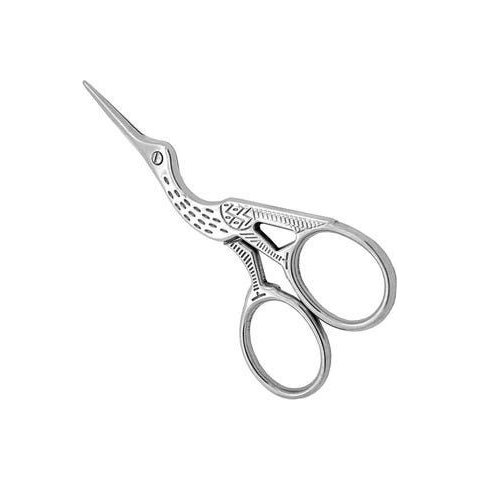 Tesoura Pássaro Dourado Patchwork Bordar Profisional