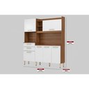 Ver imagem 6 de Kit de Cozinha Compacta Select C/ 6 Portas e 2 Gavetas 178x194 Amendola/grafito - Demóbile