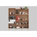 Ver mais imagens de Kit de Cozinha Compacta Select C/ 6 Portas e 2 Gavetas 178x194 Amendola/grafito - Demóbile