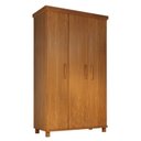 Ver imagem 3 de Guarda-Roupa Ibiza 3 Portas Madeira Maciça Marrom/Mogno Mel