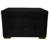 Puff Cuba Decorativo Suede Preto 50x70 Kasa Sofá - 2
