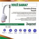 Ver imagem 2 de Torneira Elétrica Mesa E Parede Prima Touch Zagonel 220 V