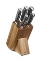 Ver imagem 1 de Conjunto Cepo Kit de Facas Cozinha Chef Kitchen 5 Peças Mundial