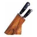 Ver imagem 3 de Conjunto Cepo Kit de Facas Cozinha Chef Kitchen 5 Peças Mundial