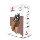 Ver imagem 2 de Conjunto Cepo Kit de Facas Cozinha Chef Kitchen 5 Peças Mundial