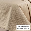 Ver imagem 2 de Cobre Leito King 400 Fios Egípcio 100% Algodão Cáqui 3 Peças
