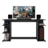 Mesa Gamer Escrivaninha Guilda Multimóveis Preta - 4
