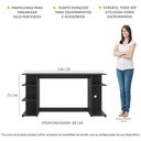 Ver imagem 2 de Mesa Gamer Escrivaninha Guilda Multimóveis Preta