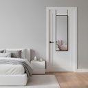 Ver imagem 1 de Espelho para Porta Preto 122x42cm Retangular