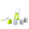 Tabletop Cortador Fatiador 3 Laminas Ralador Verdura Legumes:Verde - 3