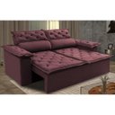 Ver imagem 1 de Sofá Retrátil e Reclinável Cama Inbox Compact 1.50M Tecido Suede Velusoft Vinho
