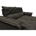 Ver imagem 4 de Sofá Retrátil e Reclinável Cama Inbox Compact 1.50M Tecido Suede Velusoft Café